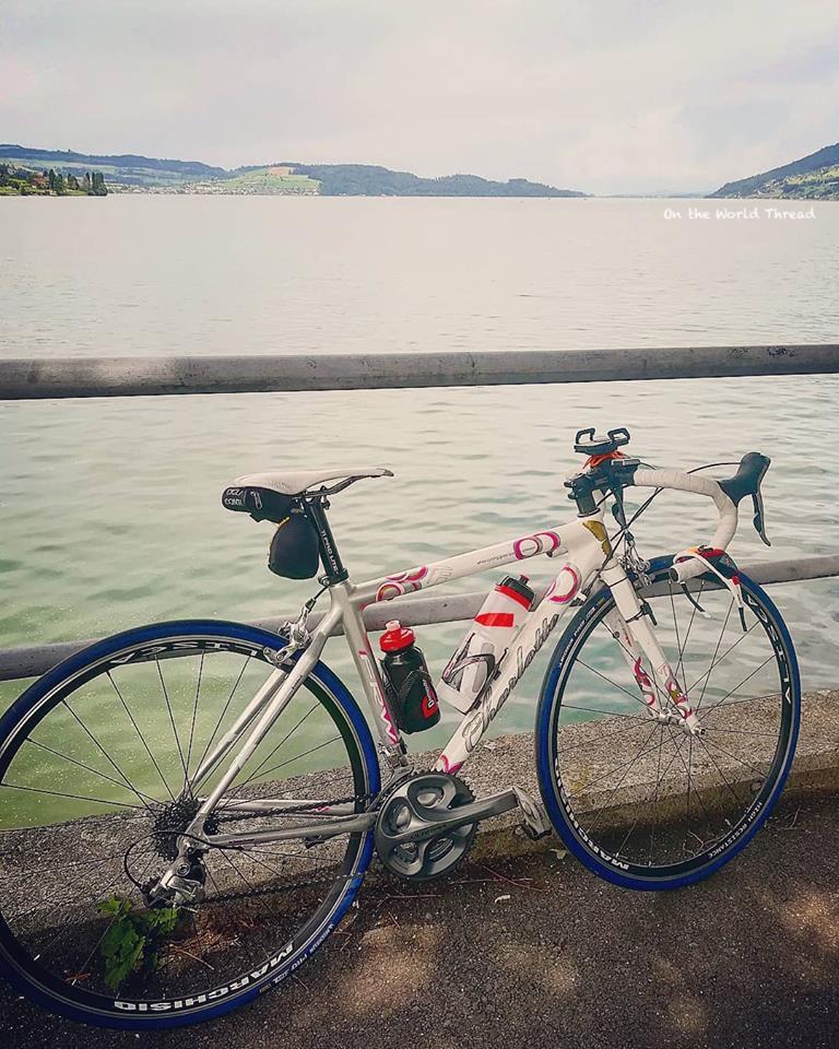 Biking around the lake of Zug - Switzerland